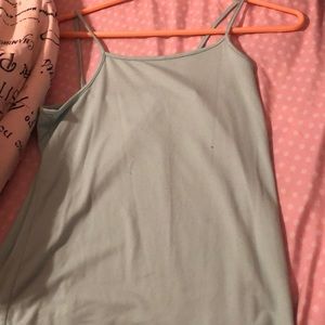 teal tank top